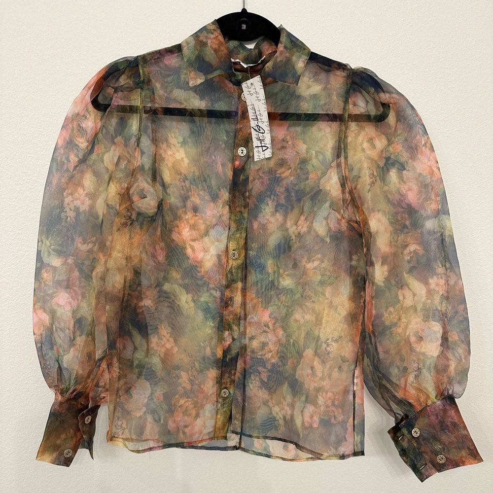 NWT Jeff Gallano French Designer Blouse.
